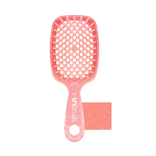 FHI HEAT UNbrush Wet & Dry Vented Detangling Hair Brush, Ruby Peach