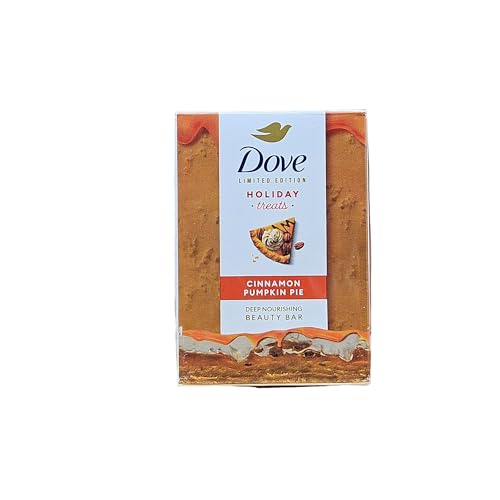 Dove Cinnamon Pumpkin Pie Beauty Bar Soap for Deep Nourishment Holiday Treats Limited Edition, 7.5 oz 2 Piece