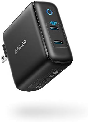 USB C Charger, Anker 40W 2-Port PIQ 3.0, PowerPort III Duo Type C Foldable Fast Charger, Power Delivery for iPhone 14/14 Plus/14 Pro/14 Pro Max/13, Galaxy, Pixel, iPad/iPad Mini, and More