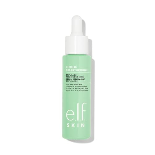 SKIN Blemish Breakthrough Triple-Acid Resurfacing Serum, Hydrating Night Serum For Fighting Blemishes, Helps Improve Skin Tone & Texture