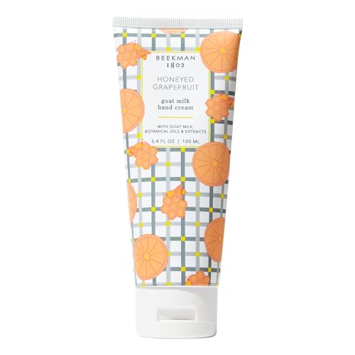 Beekman 1802 Pure Goat Milk Hand Cream - 3.4 oz - Moisturizing Lotion for Dry Skin - Anti-Aging Hydration - Good for Sensitive Skin - Cruelty Free - Packaging May Vary