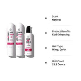 LUS (Love Ur Self) 3-Step System Shampoo and Conditioner Set with All-in-One Styler for Wavy Hair Nongreasy & Moisturizing - 8.5oz each