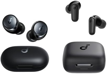 Soundcore by Anker Space A40 Adaptive Noise Cancelling Wireless Earbuds, Reduce Noise Up to 98%, 50H Runtime, Hi-Res Sound, and P30i Noise Cancelling Earbuds, Powerful Bass, 45H Playtime, 2-in-1 Case