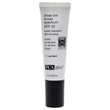 PCA SKIN Sheer Tinted Sunscreen, SPF 45 Broad Spectrum Sunscreen, Water Resistant, Made With Physical Sunscreen Ingredients, 1.7 fl oz Tube