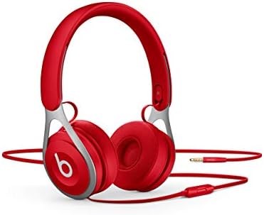 Beats Ep Wired On-Ear Headphones - Battery Free for Unlimited Listening, Built in Mic and Controls - Red