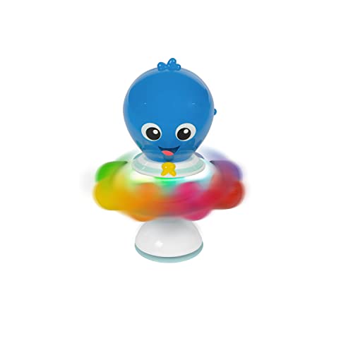 Baby Einstein Ocean Explorers Opus Spin & Sea Suction Toy for Highchair, Lights & Vibrant Colors, Ages 3 Months and up