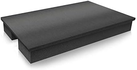 Pyle Sound Dampening Speaker Riser Foam - Audio Acoustic Noise Isolation Platform Pads Recoil Stabilizer w/ Rubber Base Pad For Studio Monitor, Subwoofer, Loud Speakers - PSI21 (22.3 x 15 x 3 Inch)