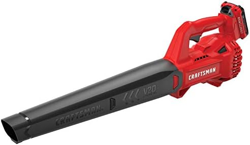 CRAFTSMAN 20V MAX Cordless Leaf Blower Kit with Battery & Charger Included (CMCBL710D1) Red