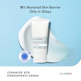 ILLIYOON Ceramide ATO Cream (2.53 Fl oz, 75ml) Korean Moisturizer for Dry & Sensitive Skin, Hydrating Care, Gentle for Infants and Adults, Not Tested on Animals, No Parabens, Korean Skincare