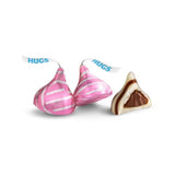 HERSHEY'S Pink Hugs Milk Chocolate Hugged by White Creme Candy, 1 Pound Bag (Approx 100ct)