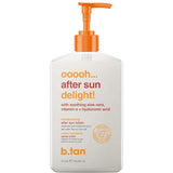 B.TAN After Sun Lotion | Ooooh Aftersun Delight - Aloe Vera & Hyaluronic Acid, Sun Burn Skin Relief, Moisturizing Body Cream, 16 Fl oz