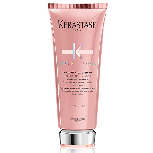 Kerastase Chroma Absolu Cica Chroma Strengthening Conditioner | For Sensitized or Damaged Color-Treated Hair | Fine To Medium, Anti-Porosity, with Lactic Acid