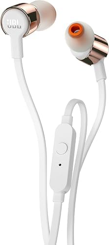 JBL Harman T290 Pure Bass Sound Sports Earbuds Wired 3,5mm Headphons - Rose Gold