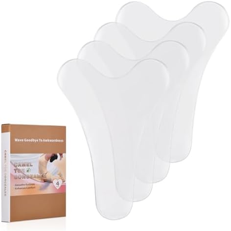 4 Pack Y Shape Camel Toe Concealer,Reusable Camel Toe Cover,Seamless Camel Toe Hider,Anti Cameltoe Silicone Insert