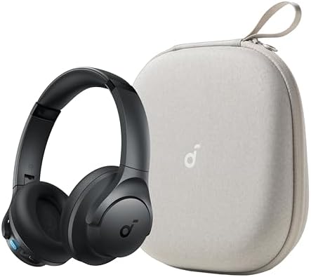 Soundcore Q11i Wireless Over-Ear Bluetooth Headphones by Anker, with Headphones Case, Deep Bass, 60H Playtime, Hi-Res Audio, Detachable Ear Cushions, Multipoint Connection