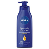 NIVEA Essentially Enriched Body Lotion for Dry Skin, Pack of 2, 16.9 Fl Oz Pump Bottles