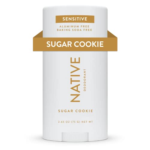 Native Sensitive Deodrant Contains Naturally Derived Ingredients | Deodorant for Women and Men, Aluminum Free, Baking Soda Free, and Shea Butter | Sugar Cookie (Sensitive)
