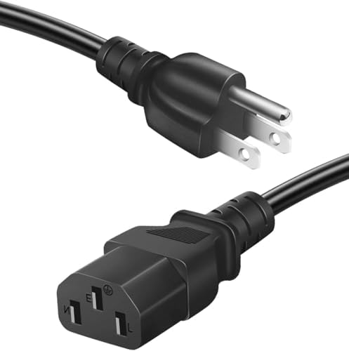Power Cord Cable for Instant Pot Electric Pressure Cooker, Power Quick Pot, Rice Cooker, Microwave, Soy Milk Maker, and More Kitchen Appliance 3ft Replacement 3 Prong Cable