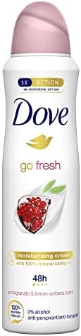 Dove Anti Antiperspirant Go Fresh Pomegranate & Lemon Verbena 150ml Each Can (2 Cans)