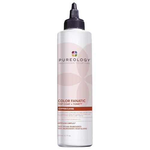 Pureology Color Fanatic Top Coat + Sheer Clear Hair Toner | Hair Gloss Treatment | Clear Hair Glaze for Brunette & Black Hair