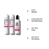 LUS (Love Ur Self) 3-Step System Shampoo and Conditioner Set with All-in-One Styler for Curly Hair Nongreasy & Moisturizing - 8.5oz each