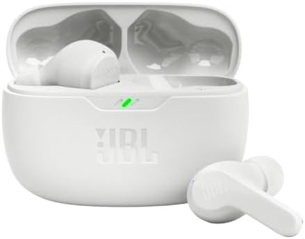 JBL Vibe Beam True Wireless Headphones - White, Small (Renewed)
