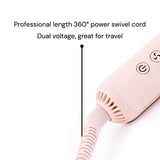 L'ANGE HAIR Le Duo 360° Airflow Styler | 2-in-1 Curling Wand & Titanium Flat Iron Hair Straightener Professional Curler with Cooling Air Vents to Lock in Style Dual Voltage Adjustable Temp