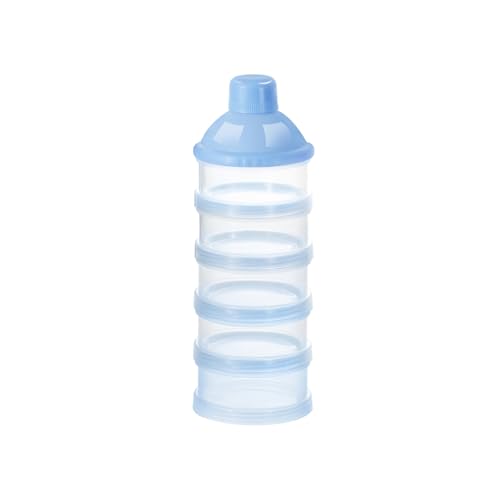 Accmor Formula Dispenser On The Go, 5 Compartments Stackable Formula Container for Travel, Baby Milk Powder Kids Snack Container, BPA Free