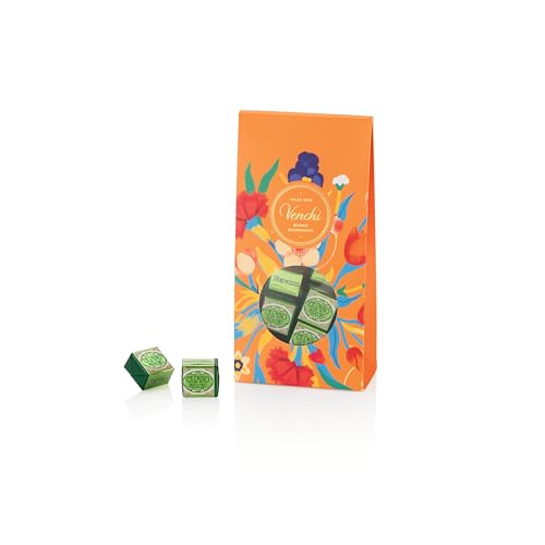 Venchi Cremino Pistachio Chocolate 25-Piece Elegant Gift Box – Velvety Milk Chocolate & Creamy White Chocolate Infused With Lightly Salted Pistachio Paste - Preservative & Gluten-Free