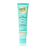 COTZ Face Prime & Protect Tinted Mineral Sunscreen and Facial Primer Broad Spectrum SPF 40; PA+++ 1.5 oz / 42.5 g.