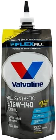 Valvoline FlexFill Full Synthetic SAE 75W-140 Gear Oil 1 QT Pouch