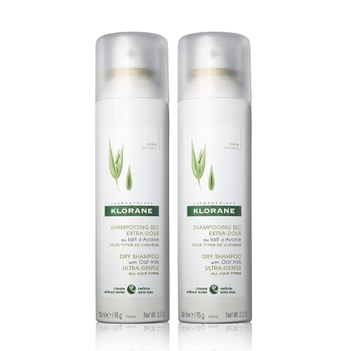 Klorane - Ultra-Gentle Dry Shampoo with Oat+ - Gentle Formula Instantly Revives Hair - Paraben & Sulfate-Free