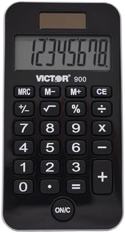 Victor 900 Antimicrobial Pocket Calculator, 8-Digit LCD