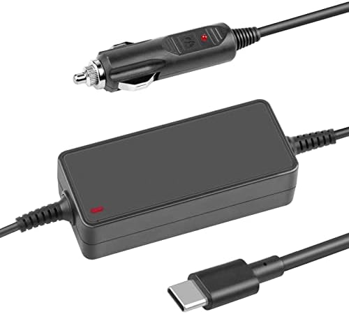 TREE.NB 90W Faster Charger USB-C Laptop Car Charger for ASUS Chromebook CX1 Flip, MacBook Pro Air, Lenovo Chromebook Flex 3 5 Yoga IdeaPad 3 11, Acer Chromebook Spin, Easy to use, Black