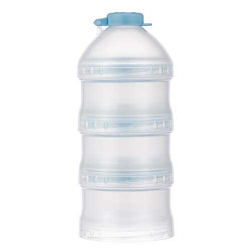 Simba Twist-Lock Stackable Milk Powder Formula Dispenser and Snack Storage Containers, Blue (BPA Free)