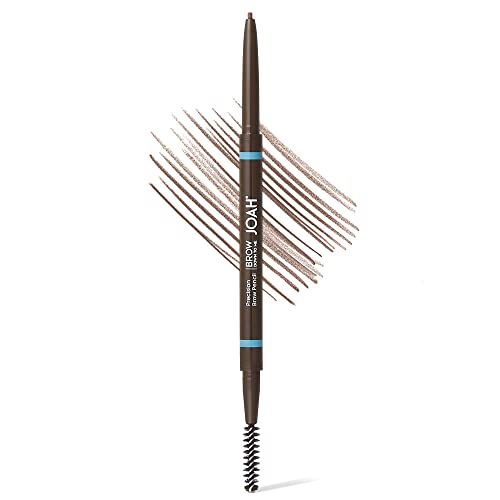 JOAH Dual-Ended Eyebrow Pencil - Brow Down To Me Ultra-FIne Tip Precision Brow Pencil with Built-In Spoolie Brush for Flawless Brows, Smudge-Proof, Water-Resistant, Cool Taupe