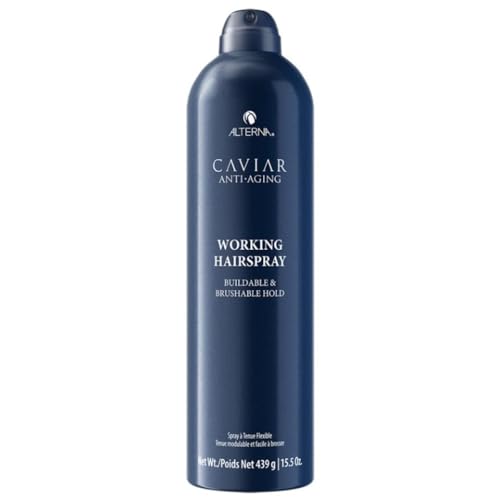 CAVIAR Anti-Aging Working Hairspray | Buildable, Brushable Hold | Helps Control Frizz & Adds Shine | Sulfate Free
