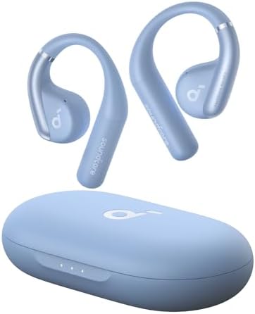Soundcore by Anker, AeroFit Open-Ear Headphones, Ultra Comfort, Snug Fit, Ergonomic Ear Hook, Balanced Sound, IPX7 Waterproof, 42H Playtime, Bluetooth 5.3, App Control, Clear Calls, Wireless Earbuds