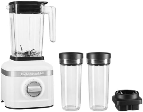 KitchenAid K150 3 Speed Ice Crushing Blender with 2 Personal Blender Jars - KSB1332WH
