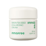 innisfree Green Tea Seed Hyaluronic Acid Cream With Barrier Boosting Complex and Ceramide, Korean Hydrating Face Moisturizer and Balancing Cream