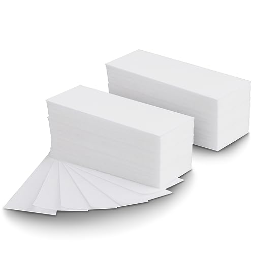 500 Pcs Large Wax Strips, Non-Woven Waxing Strips for Sugar Wax and Soft Wax, Skin-friendly Depilatory Wax Paper, Eyebrow, Face, Bikini, Body Wax Strips for Hair Removal (Small 1.5" x 3.9")