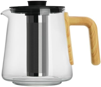 Coffee Pot Replacement for Ninja CFP301 CM401 CFP201 Coffee Coffee Maker 12 CUP Glass Carafe with Wooden Texture Handle