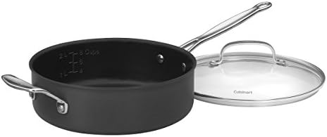 Cuisinart Chef's Classic PURELYCERAMIC™ and PFAS-Free Nonstick Hard-Anodized 3-1/2-Quart Saute Pan with Helper Handle and Lid, 633C-24H