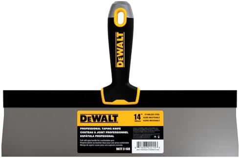 DEWALT 14" Taping Knife | Stainless Steel w/Soft Grip Handle | DXTT-2-138