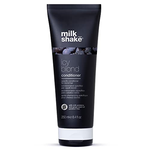 milk_shake Icy Blond Conditioner - Black Pigment Silver Conditioner for Very Light Blond and Platinum Hair