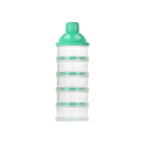 Accmor Formula Dispenser On The Go, 5 Compartments Stackable Formula Container for Travel, Baby Milk Powder Kids Snack Container, BPA Free