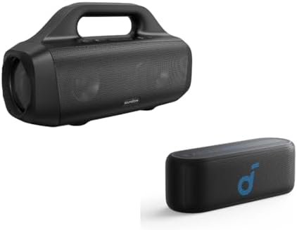 Soundcore Anker Motion Boom, Select 2S, Portable Bluetooth Speaker with 20W Stereo Sound, BassUp™ Technology, 16-Hour Playtime, Wireless Stereo Pairing, and IPX7 Waterproof