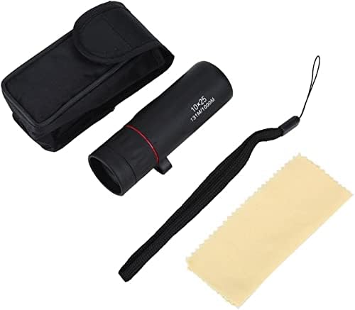 Mini Monocular Telescopes 8X/10X Focus HD Telescope Pocket Size Black Suitable for Birds/Wildlife/Wacthing