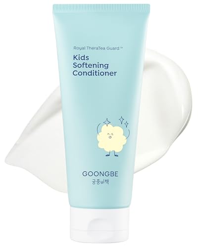 Kids' Softening Hair Conditioner - Korean Kids Glossy Hair Conditioner for Weak, Frizzy and Tangle Prone Hair - Silicone-Free Formula - Allergen Free Scent, 6.76oz.