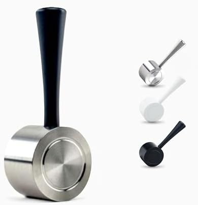 Crema Coffee Products - Replacement Steam Lever Compatible with Breville Espresso Machines - Black/Silver - Fits the Barista Express, Infuser, Barista Pro
